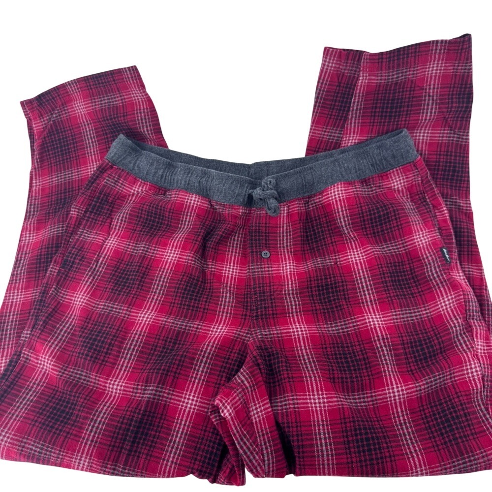 Eddie Bauer Red and Gray Plaid‎ Pajama pants / lounge Lightweight Casual